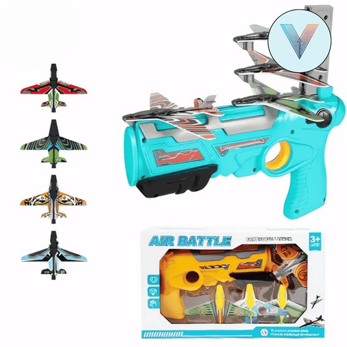 PISTOLA JUGUETE LANZADORA DE AVIONES