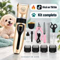 Cortadora de Pelo Inalámbrica para Mascotas — Kit completo de 10 piezas