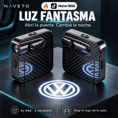 Luz Fantasma · Par de proyectores LED con sello Viral en TikTok
