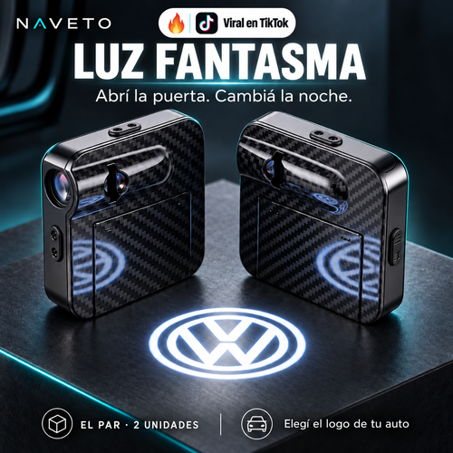 Luz Fantasma · Par de proyectores LED con sello Viral en TikTok