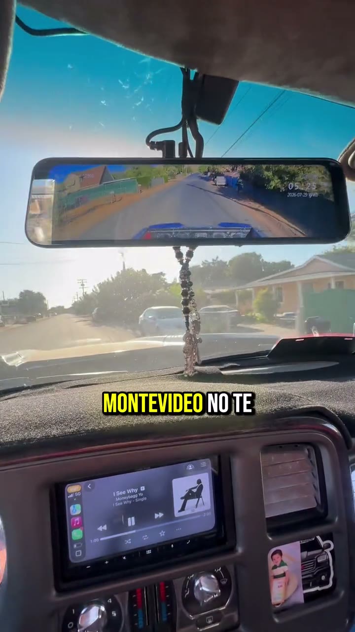 ESPEJO RETROVISOR CON CAMARA DELANTERA + CAMARA TRASERA HD